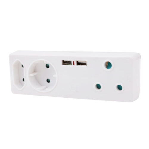 ELLIES 3 WAY ADAPTOR WITH USB