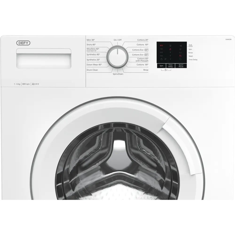 DEFY FRONT LOADER 6KG WHITE - Image 4