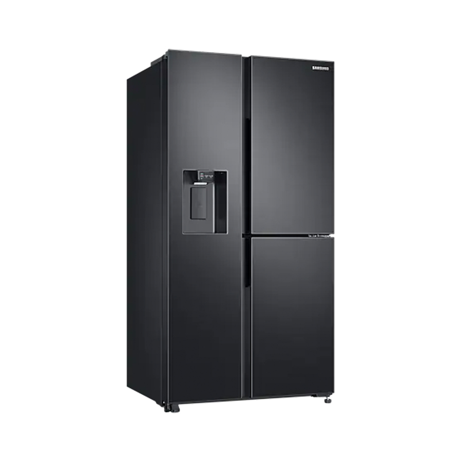 black modern fridge