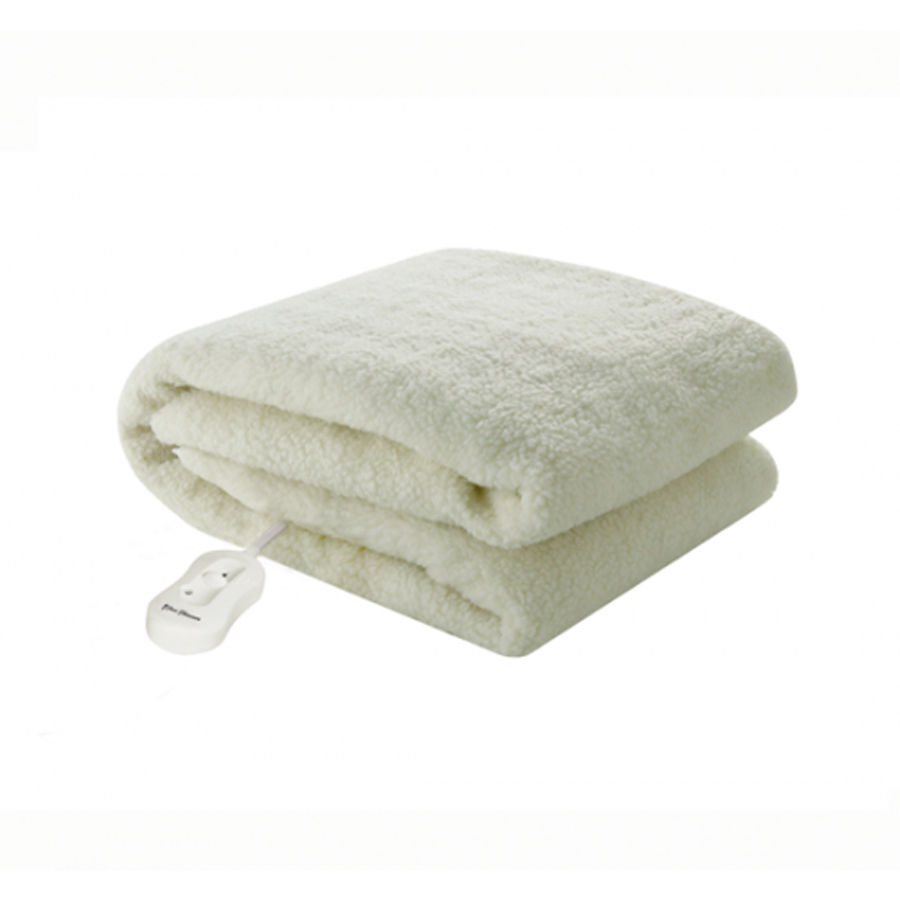 PURE PLEASURE SINGLE SHERPA FITTED ELEC BLANKET