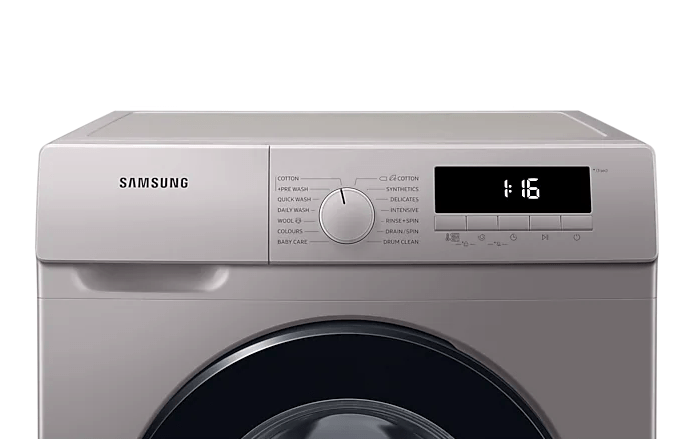 SAMSUNG 7KG FRONT LOADER WASHING MACHINE SILVER - Image 8