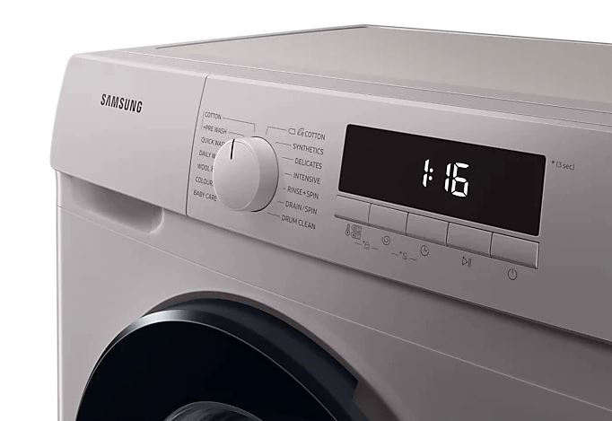 SAMSUNG 7KG FRONT LOADER WASHING MACHINE SILVER - Image 9