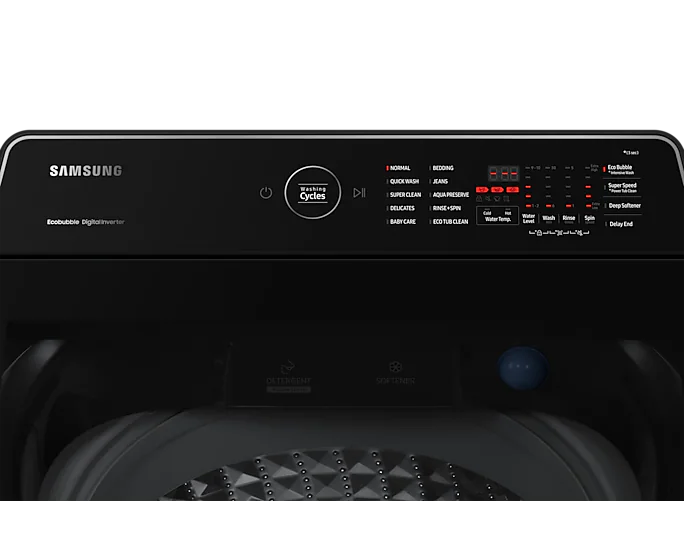 SAMSUNG 13KG TOP LOADER WASHING MACHINE BLK CAVIAR - Image 5