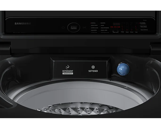 SAMSUNG 13KG TOP LOADER WASHING MACHINE BLK CAVIAR - Image 4