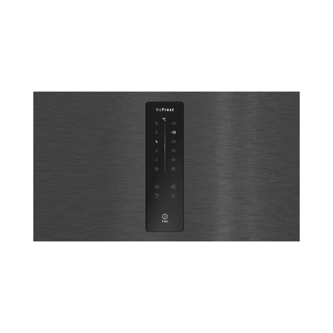 SIEMENS IQ500 FREESTANDING FRIDGE/FREEZER BLK S/S - Image 4