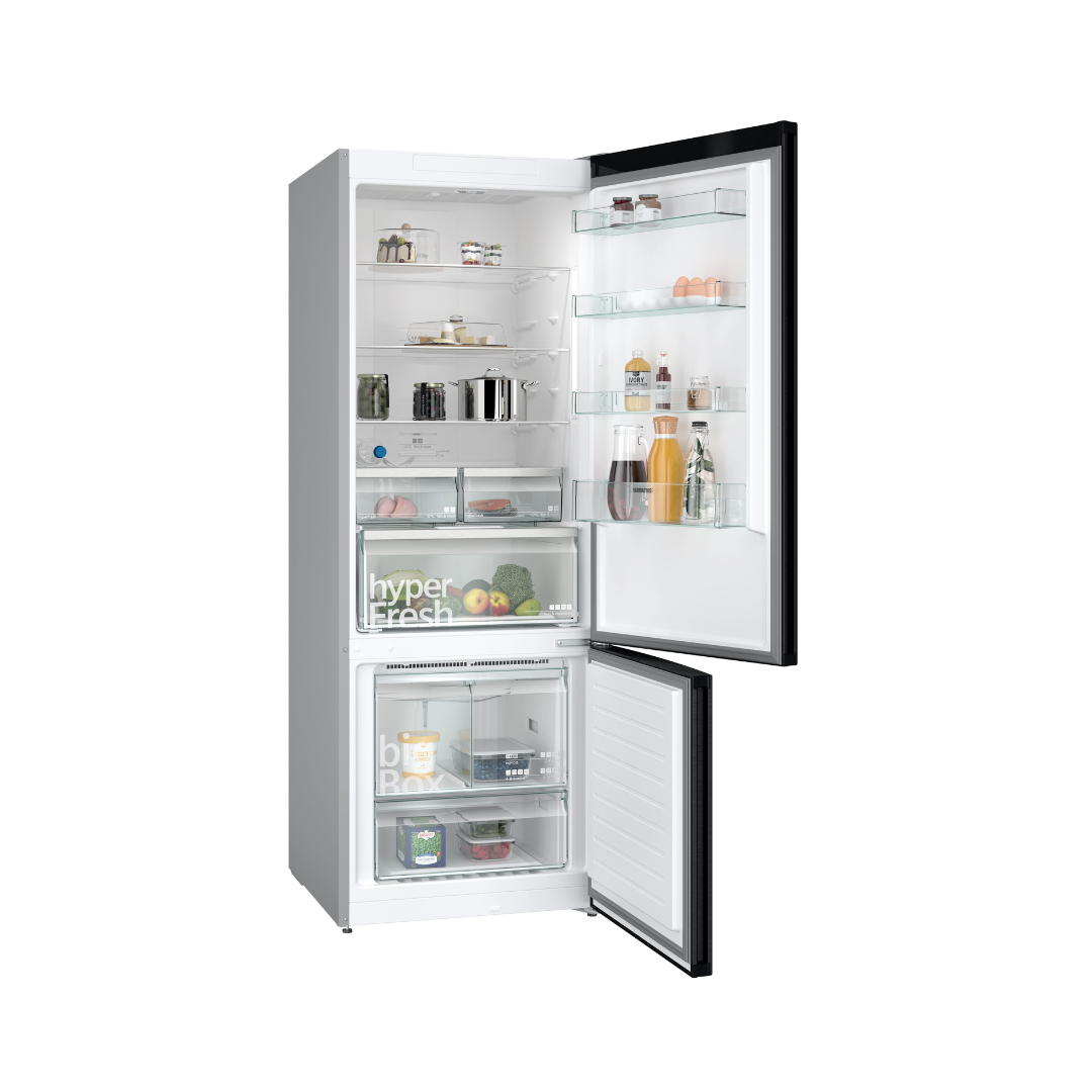 SIEMENS IQ500 FREESTANDING FRIDGE/FREEZER BLK S/S - Image 2