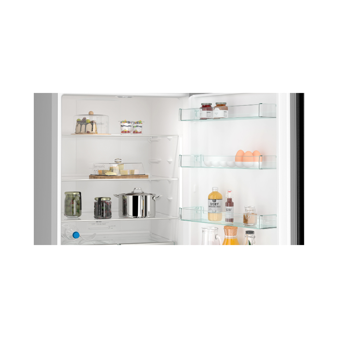 SIEMENS IQ500 FREESTANDING FRIDGE/FREEZER BLK S/S - Image 3