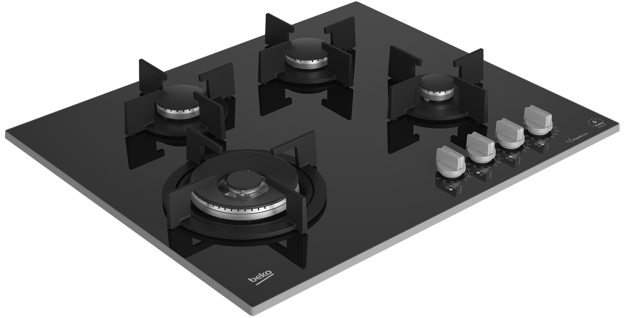 BEKO 65CM GASS ON GLASS HOB BLK - Image 11