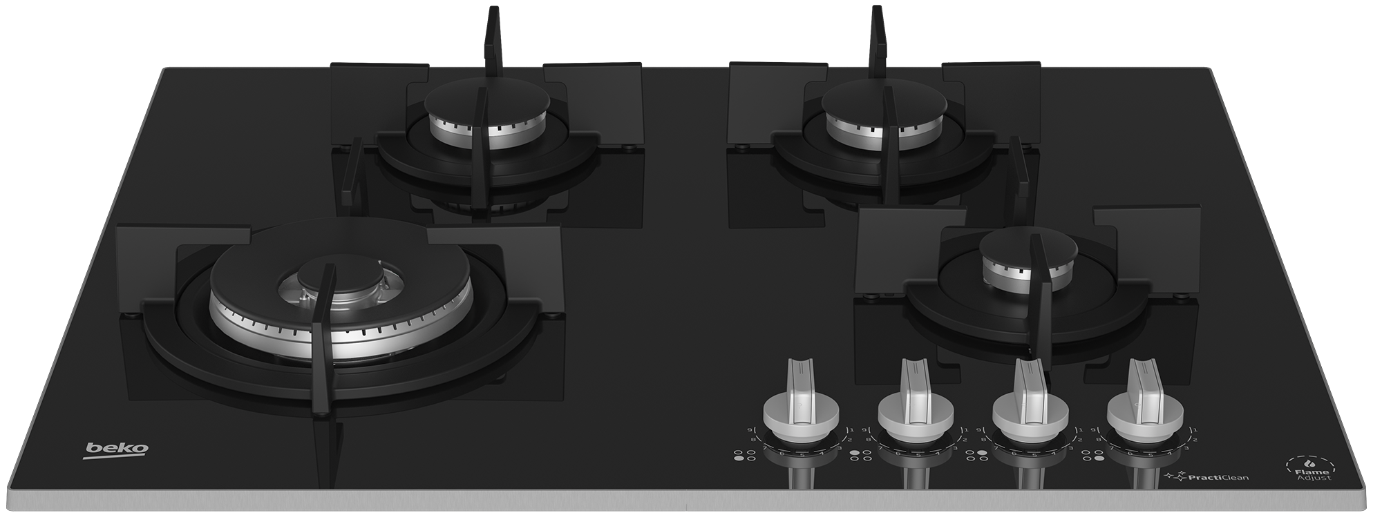 BEKO 65CM GASS ON GLASS HOB BLK - Image 10