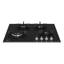 BEKO 65CM GASS ON GLASS HOB BLK - Image 2
