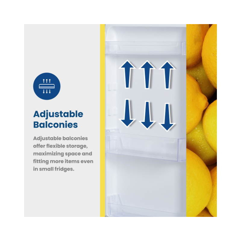 KIC 170L TOP FREEZER METALLIC - Image 5