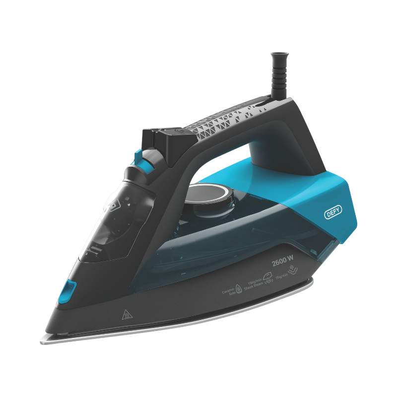 DEFY 2600W STEAM IRON BLACK/GREEN - Image 2