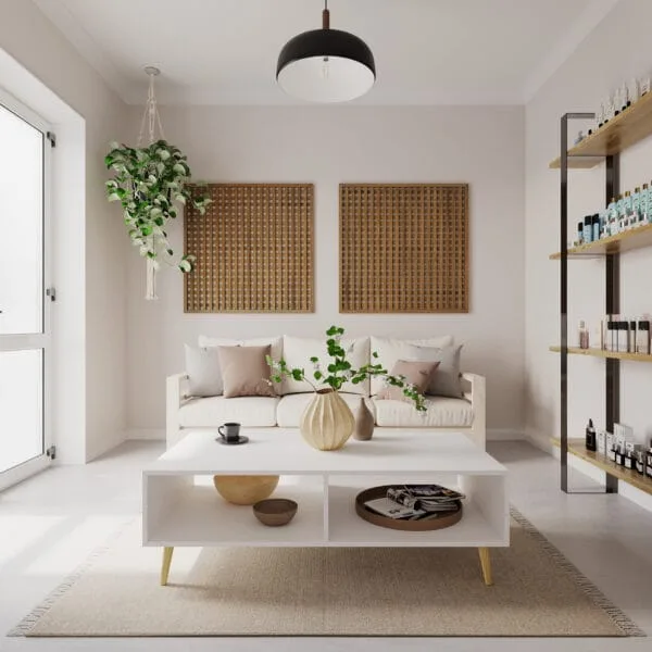ML BUDGET COFFEE TABLE - WHITE - Image 5