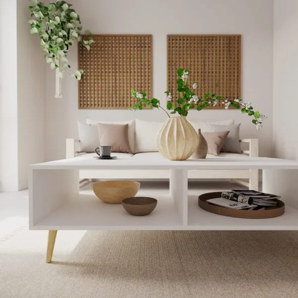 ML BUDGET COFFEE TABLE - WHITE - Image 4