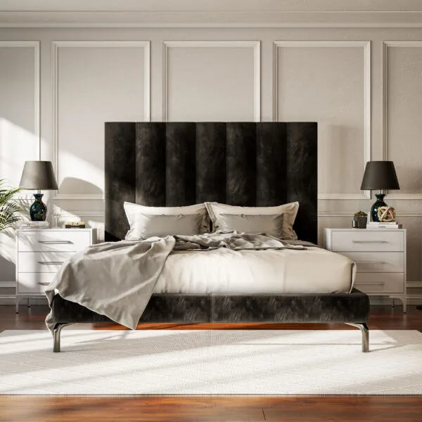 ML TRENTINO HEADBOARD - QUEEN - DARK GREY - Image 5