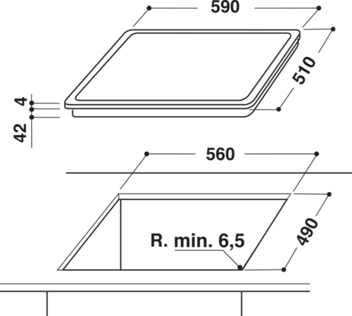 WHIRLPOOL ELECTRIC HOB 60CM, 4 PLATE - Image 2