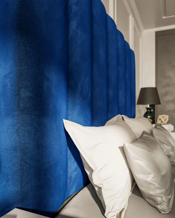 ML TRENTINO HEADBOARD - DOUBLE - ROYAL BLUE - Image 4