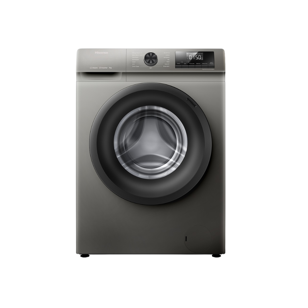 HISENSE FRONT LOADER 7KG WASHING MACHINE GREY
