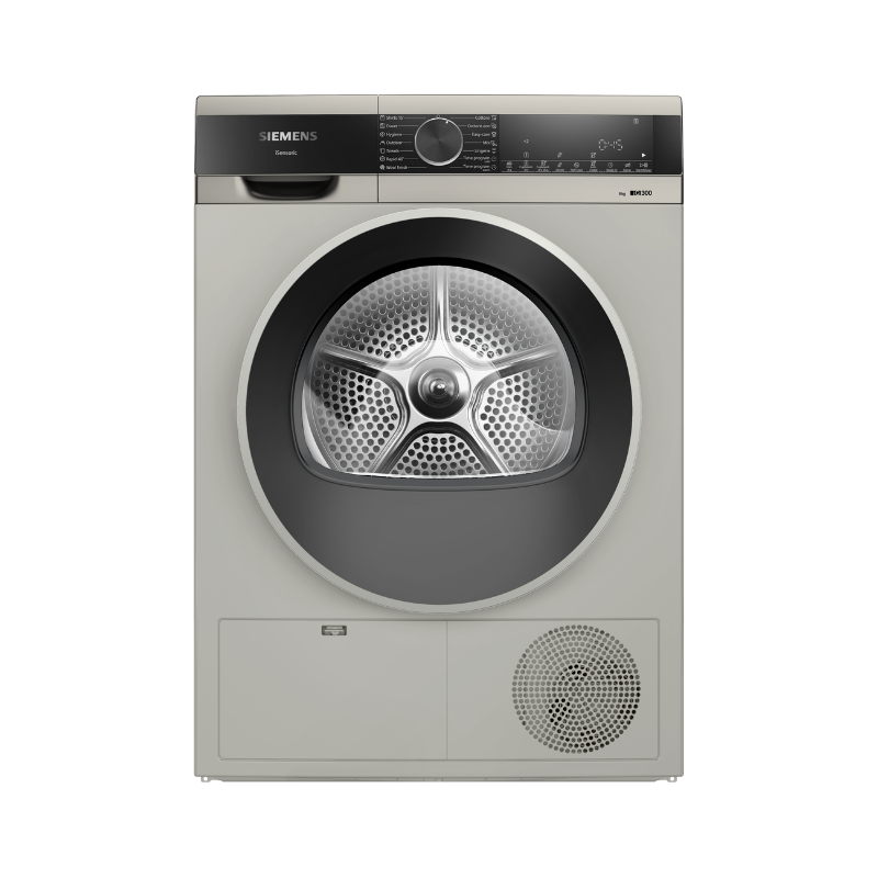 SIEMENS IQ300 9KG CONDENSER TUMBLE DRYER SILVER