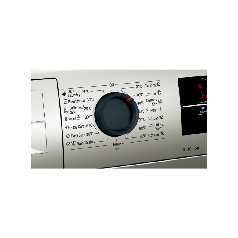 BOSCH WASHING MACHINE 8KG SILVER INOX - Image 2